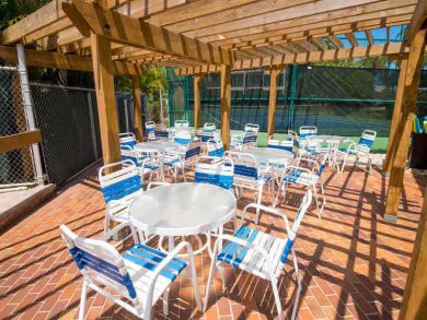 Communal Deck with Table and Chairs
